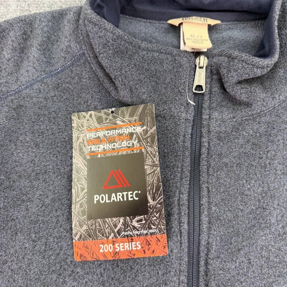 Duluth Trading Pullover Men's XLT Tall Blue Fleece Polartec 200 1/4 Zip - Picture 6 of 11